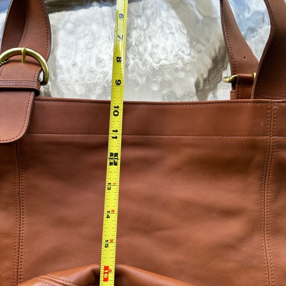 Brown Leather Tote Bag Coach - Picture 3 of 8